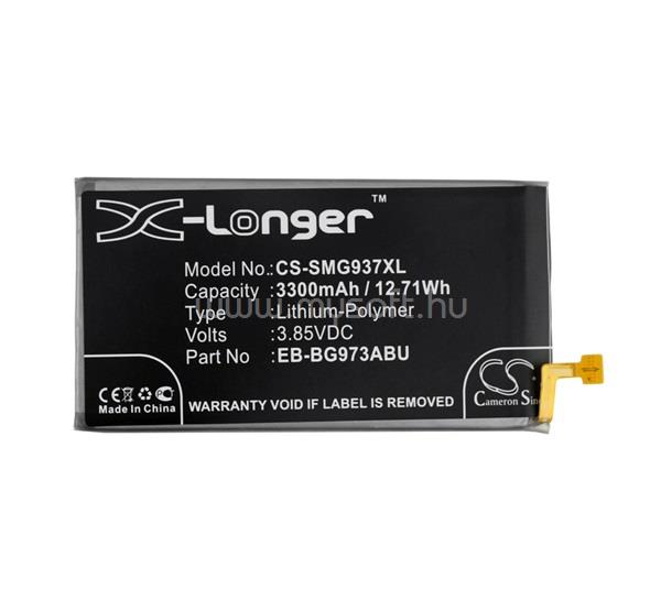 CAMERON SINO Samsung S10 CAMERON SINO Akku 3300mAh LI-Polymer EB-BG973ABU/GH82-18826A kompatibilis