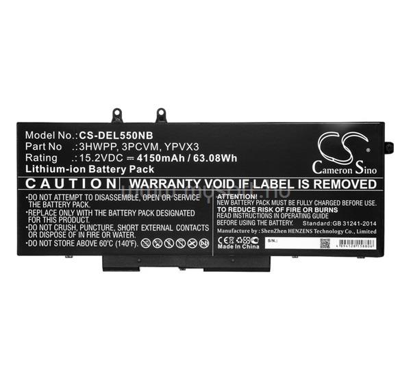 CAMERON SINO CAMERON SINO Li-Ion akku 15.2V/4150mAh, DELL 3HWPP kompatibilis