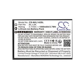 CAMERON SINO CAMERON SINO Li-Ion akku 3.7V / 1000mAh, Nokia BL-L5K kompatibilis, FEKETE CS-NKL142SL small