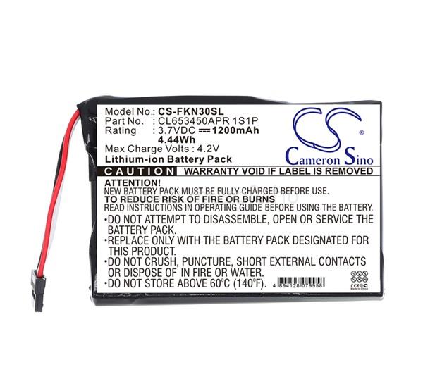 CAMERON SINO Li-Ion akku 3.7V / 1200mAh, Falk CL653450APR1S1P kompatibilis, FEKETE