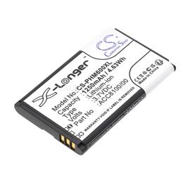 CAMERON SINO Li-Ion akku (3.7V / 1250mAh, Philips ACC8100 kompatibilis) FEKETE CS-PHM600XL small