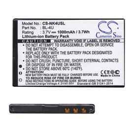 CAMERON SINO Nokia 503 Asha / 515 Asha / 501 Asha CAMERON SINO Li-Ion akku 3.7V/1000mAh, Nokia BL-4U kompatibilis, FEKETE CS-NK4USL small