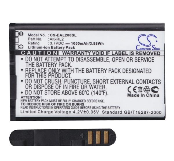 CAMERON SINO Emporia Talk Comfort Li-Ion akku 3.7V/1050mAh, Emporia AK-RL2 kompatibilis, FEKETE