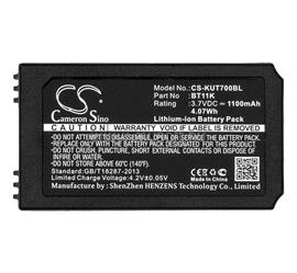 CAMERON SINO Li-Ion akku 3.7V/1100mAh, IKUSI BT11K kompatibilis, FEKETE CS-KUT700BL small