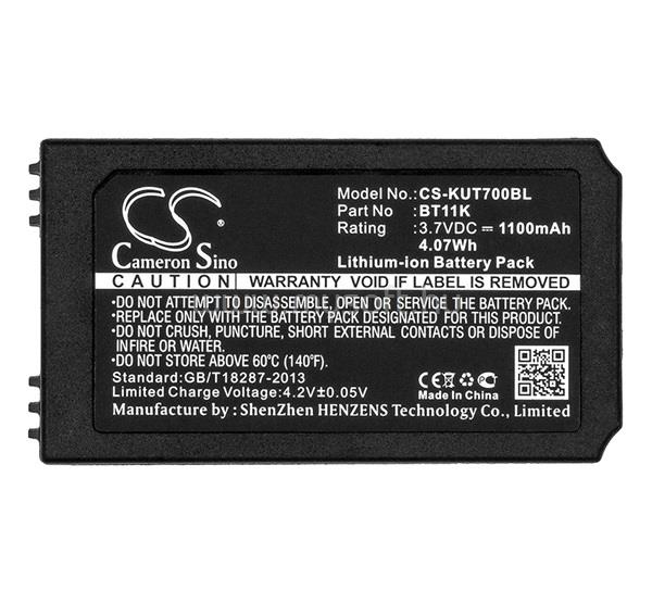 CAMERON SINO Li-Ion akku 3.7V/1100mAh, IKUSI BT11K kompatibilis, FEKETE