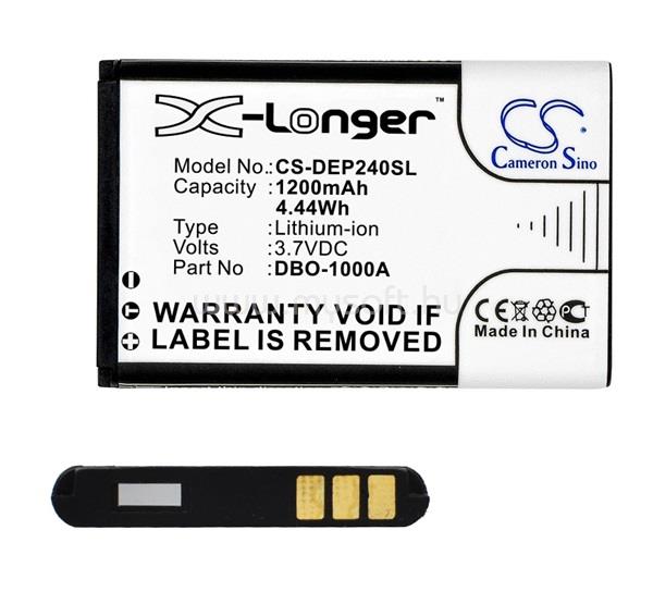 CAMERON SINO Doro 1370 Li-Ion akku 3.7V/1200mAh, DorodbO-1000A kompatibilis