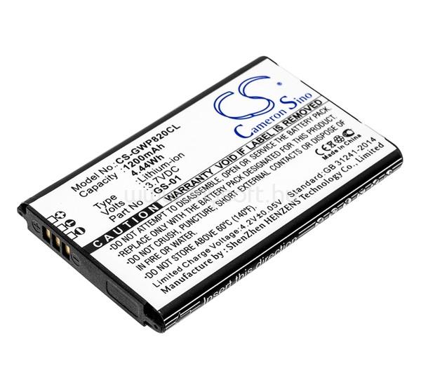 CAMERON SINO Li-Ion akku 3.7V/1200mAh, Grandstream GS-01 kompatibilis