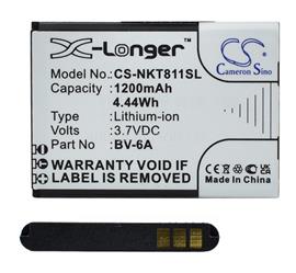 CAMERON SINO Nokia 2720 Flip / 8110 4G (2018) CAMERON SINO Li-Ion akku 3.7V/1200mAh, Nokia BV-6A kompatibilis, FEKETE CS-NKT811SL small
