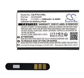 CAMERON SINO CAMERON SINO Li-Ion akku 3.7V/1200mAh, Panasonic 523450AR kompatibilis, FEKETE CS-PTU110SL small