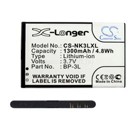 CAMERON SINO Nokia Lumia 510 / Lumia 610 / Lumia 710 CAMERON SINO Li-Ion akku 3.7V/1300mAh, Halo X kompatibilis CS-NK3LXL small