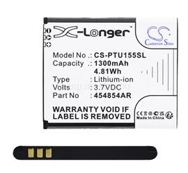 CAMERON SINO Panasonic KX-TU160 Senior / KX-TU155 Senior CAMERON SINO Li-Ion akku 3, Panasonic 454854AR kompatibilis, FEKETE CS-PTU155SL small