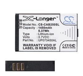 CAMERON SINO CAT B25 Li-Ion akku 3.7V/1450mAh, CAT UP073450AL kompatibilis, FEKETE CS-CAB250SL small