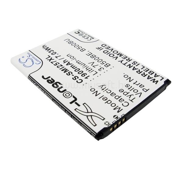 CAMERON SINO Samsung S4 mini DUAL / S4 mini / S4 mini CAMERON SINO Li-Ion akku 3.7V/1900mAh, Samsung B500AE kompatibilis, FEKETE