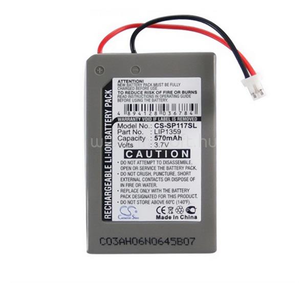 CAMERON SINO CAMERON SINO Li-Ion akku 3.7V/570mAh, Sony LIP1359 kompatibilis