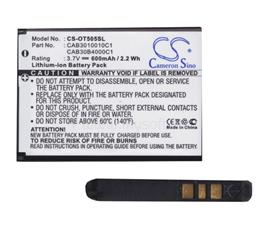 CAMERON SINO Alcatel OT-2051 / OT-2012D / OT-1030 CAMERON SINO Li-Ion akku 3.7V/600mAh, Vodafone CAB20G0000C1 kompatibilis, FEKETE CS-OT505SL small