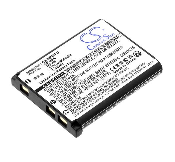 CAMERON SINO Li-Ion akku 3.7V/660mAh, Fujifilm NP-45 kompatibilis