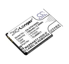 CAMERON SINO CAMERON SINO Li-Ion akku 3.7V/700mAh, Alcatel TLi008C1 kompatibilis, FEKETE CS-OTH105SL small