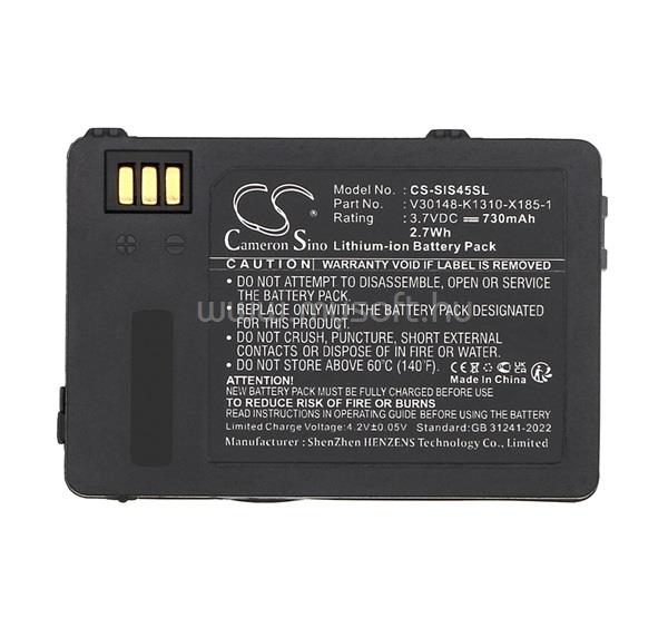 CAMERON SINO Siemens S45 / ME45 CAMERON SINO Li-Ion akku 3.7V/730mAh, Siemens L36880-N4501-A100 kompatibilis, FEKETE