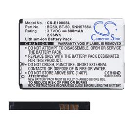 CAMERON SINO Motorola Wilder / W396 / W397 CAMERON SINO Li-Ion akku 3.7V/800mAh, Motorola BQ50 kompatibilis, FEKETE CS-E1000SL small
