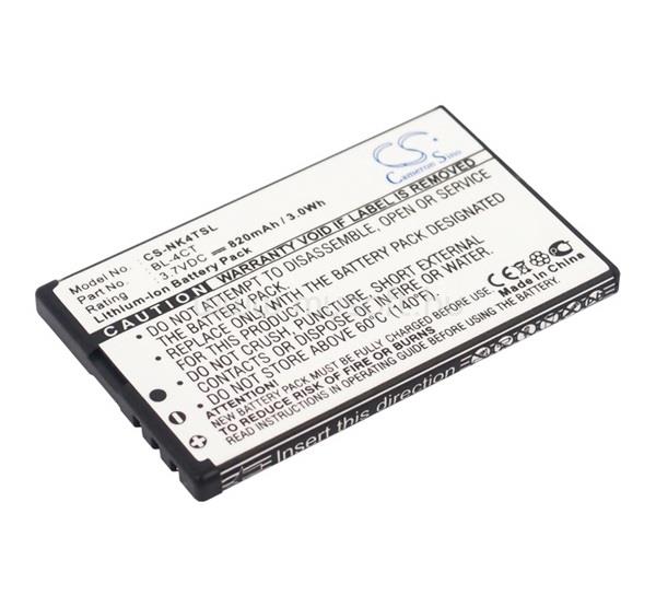 CAMERON SINO Nokia 6700 Slide / 7230 / X3 CAMERON SINO Li-Ion akku 3.7V/820mAh, Nokia BL-4CT kompatibilis