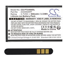CAMERON SINO Panasonic KX-TU400 Senior CAMERON SINO Li-Ion akku 3.7V/900mAh, Panasonic 433450ART kompatibilis, FEKETE CS-PTU400SL small