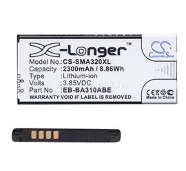CAMERON SINO Samsung A3 (2016) CAMERON SINO Li-Ion akku 3.85V/2300mAh, Samsung EB-BA310ABE kompatibilis, FEKETE CS-SMA320XL small