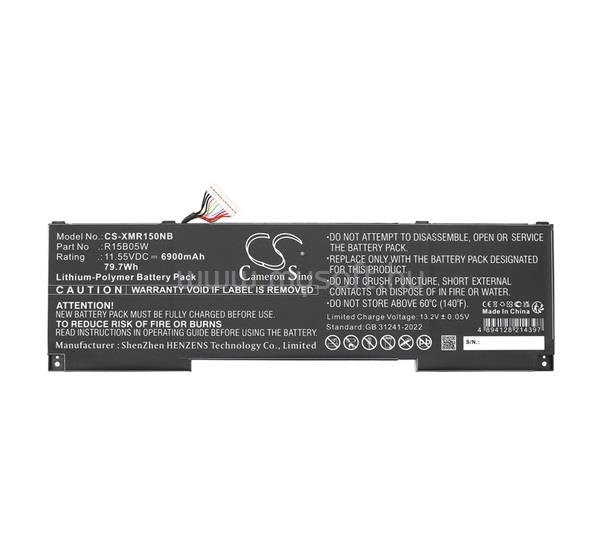 CAMERON SINO Li-Polymer akku 11.55V / 6900mAh, Xiaomi R15B05W kompatibilis, FEKETE