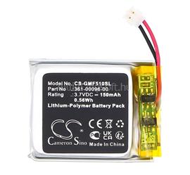 CAMERON SINO Garmin Fenix 5S Plus / Fenix 5S Li-Polymer akku 3.7V / 150mAh, Garmin 361-00096-00 kompatibilis, FEKETE CS-GMF510SL small