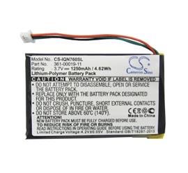 CAMERON SINO CAMERON SINO Li-Polymer akku 3.7V/1250mAh, Garmin 361-00019-11 kompatibilis, FEKETE CS-IQN760SL small