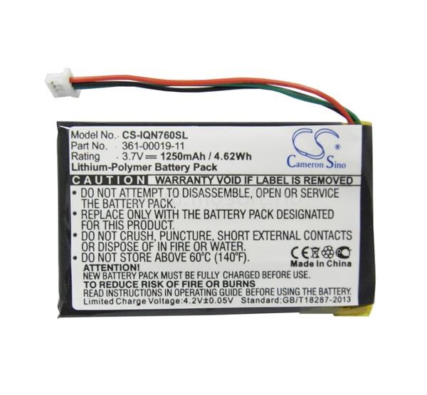 CAMERON SINO CAMERON SINO Li-Polymer akku 3.7V/1250mAh, Garmin 361-00019-11 kompatibilis, FEKETE