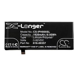 CAMERON SINO iPhone 8 4.7 Li-Polymer akku 3.82V/1820mAh, Apple 616-00357 kompatibilis, FEKETE CS-IPH800SL small