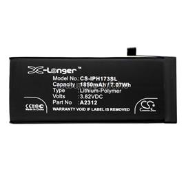 CAMERON SINO iPhone SE 2 (2020) Li-Polymer akku 3.82V/1850mAh, Apple A2312 kompatibilis, FEKETE CS-IPH173SL small