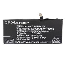 CAMERON SINO iPhone 6 Plus 5.5 Li-Polymer akku 3.82V/2900mAh, Apple 616-0765 kompatibilis, FEKETE CS-IPH610SL small