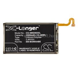 CAMERON SINO Samsung S9 Plus CAMERON SINO Li-Polymer akku 3.85V/3500mAh, Samsung EB-BG965ABA kompatibilis, FEKETE CS-SMG965XL small