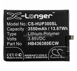CAMERON SINO Huawei P30 Li-Polymer akku 3.85V/3550mAh, Huawei HB436380ECW kompatibilis, FEKETE CS-HUP300SL small