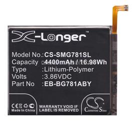 CAMERON SINO Samsung A52s 5G / A52 5G CAMERON SINO Li-Polymer akku 3.86V/4400mAh, Samsung EB-BG781ABE kompatibilis, FEKETE CS-SMG781SL small
