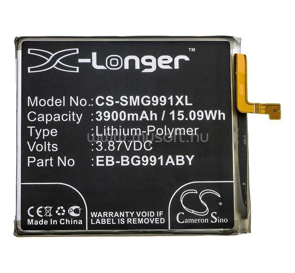 CAMERON SINO Samsung S21 CAMERON SINO Li-Polymer akku 3.87V/3900mAh, Samsung EB-BG991ABY kompatibilis, FEKETE