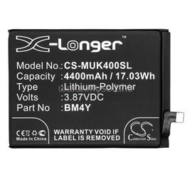 CAMERON SINO Poco F3 / Xiaomi Mi 11i CAMERON SINO Li-Polymer akku 3.87V/4400mAh, Xiaomi BM4Y kompatibilis, FEKETE CS-MUK400SL small
