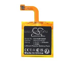 CAMERON SINO Li-Polymer akku 3.8V / 270mAh, Huawei HB442528EBC kompatibilis, FEKETE CS-HUW100SH small