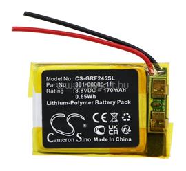 CAMERON SINO Garmin Forerunner 245 Music / Forerunner 245 Li-Polymer akku 3, Garmin 361-00086-11 kompatibilis, FEKETE CS-GRF245SL small