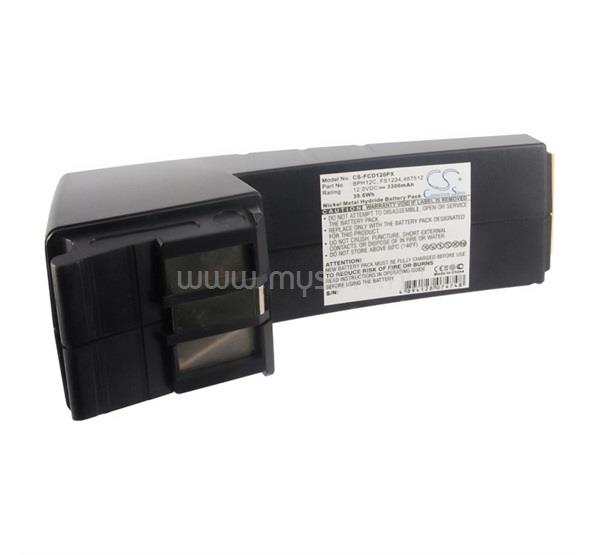 CAMERON SINO CAMERON SINO NI-MH akku 12V / 3300mAh, Festool BP12C kompatibilis, FEKETE