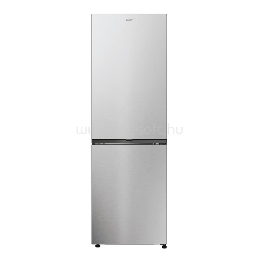 CANDY ECN2CQTEX186 inox, alulfagyasztós, Hűtő:235L, Fagyasztó:120L, No frost hűtőszekrény