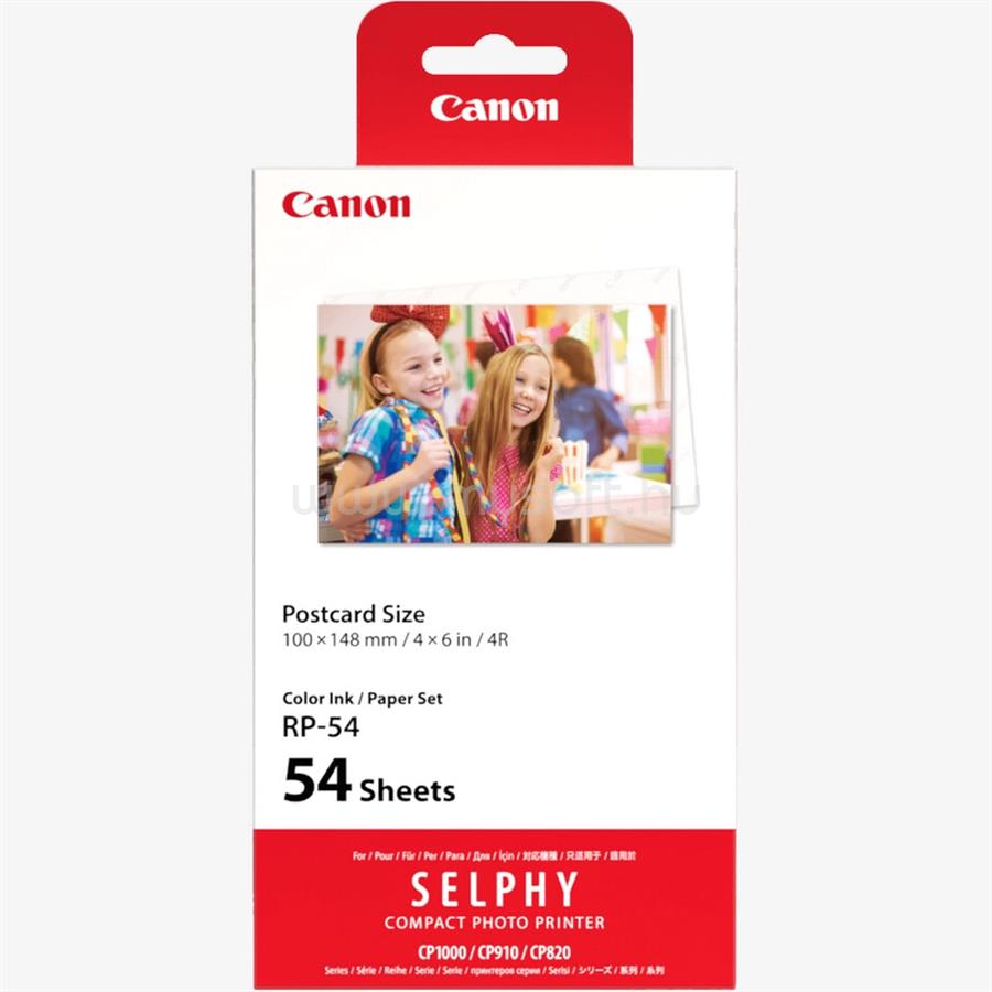 CANON RP54IN fotópapír+festék (10x15cm, 54 lap)