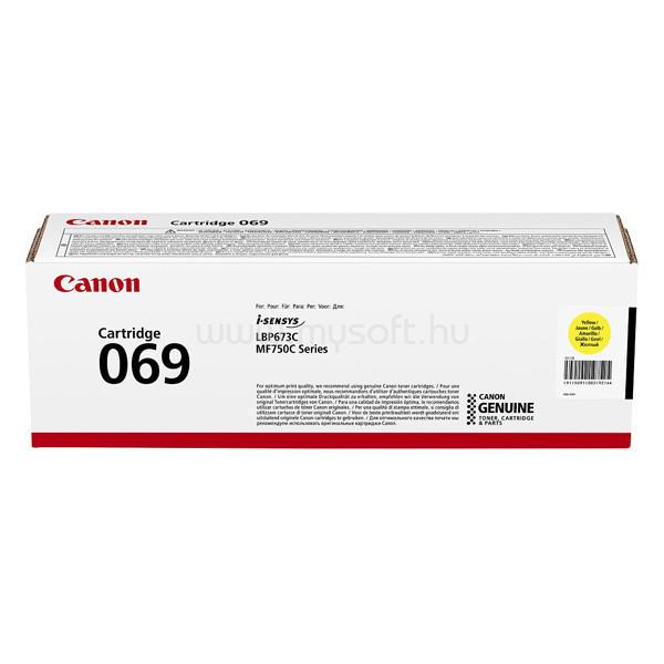 CANON Toner CRG069 Sárga (1900 oldal)