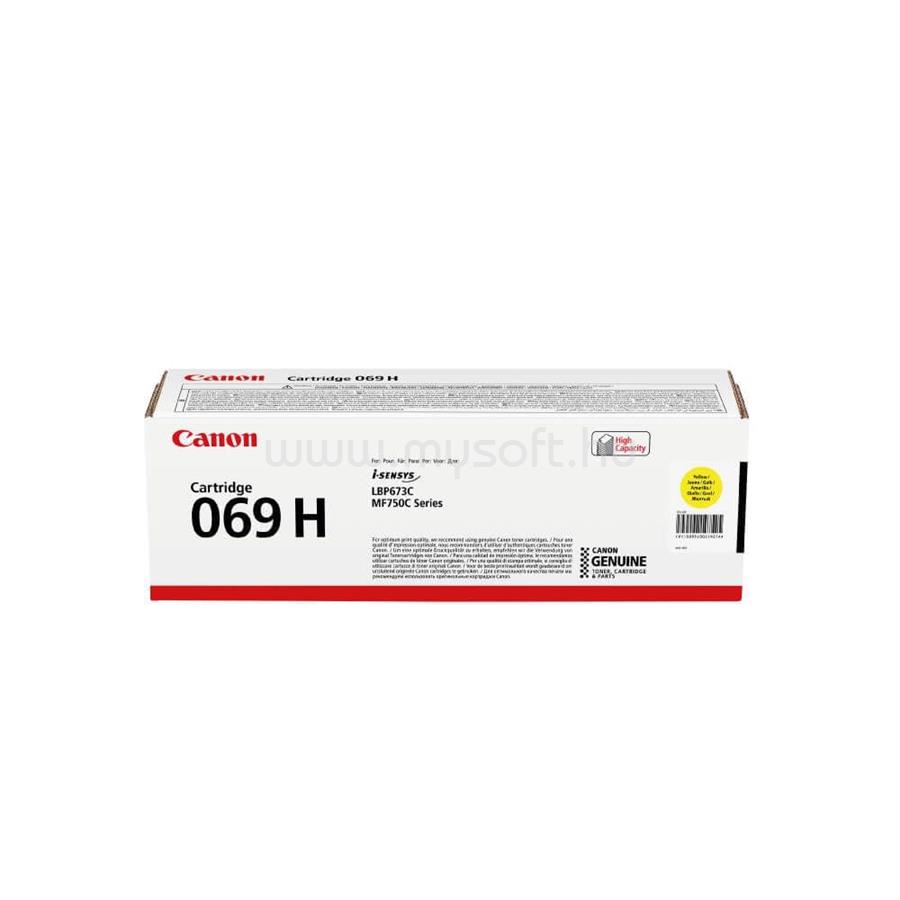 CANON Toner CRG069H Sárga (5500 oldal)