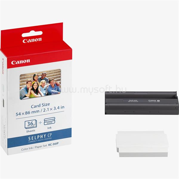 CANON KC-36IP fotópapír + festék (5.4x8.6cm, 36 lap)