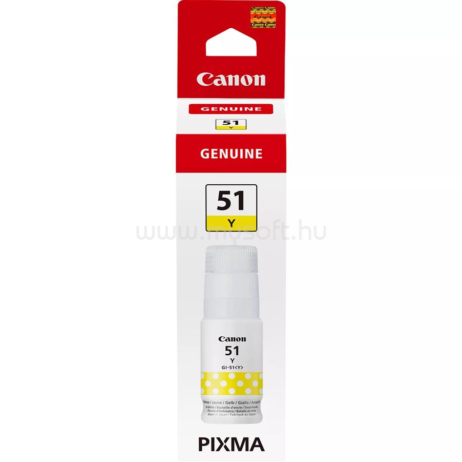 CANON Tintatartály GI-51Y Sárga (70ml)