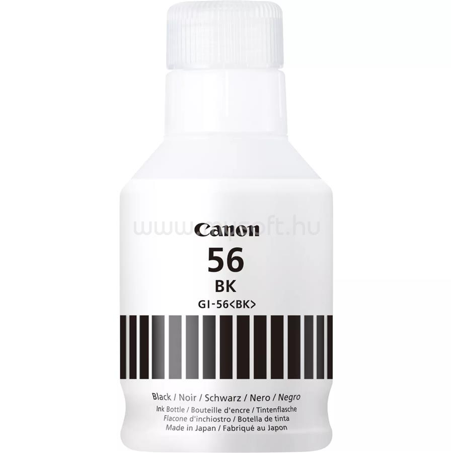 CANON Tintatartály GI-56BK Fekete (170ml)