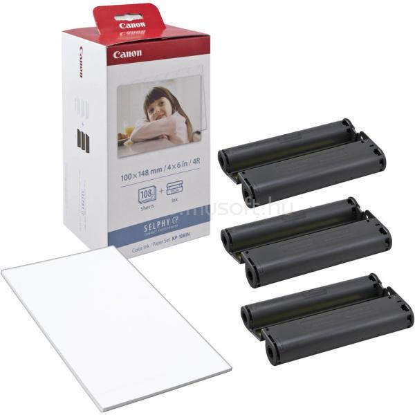 CANON KP-108IN Paper Set | 100x148mm | 3x36ív | CP100/200/220/800 papír + festék