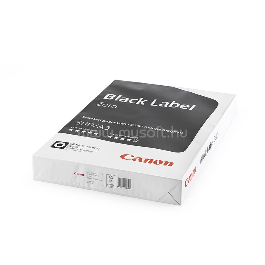 CANON Másolópapír A3, 80g, Black Label Zero 500ív/csomag,